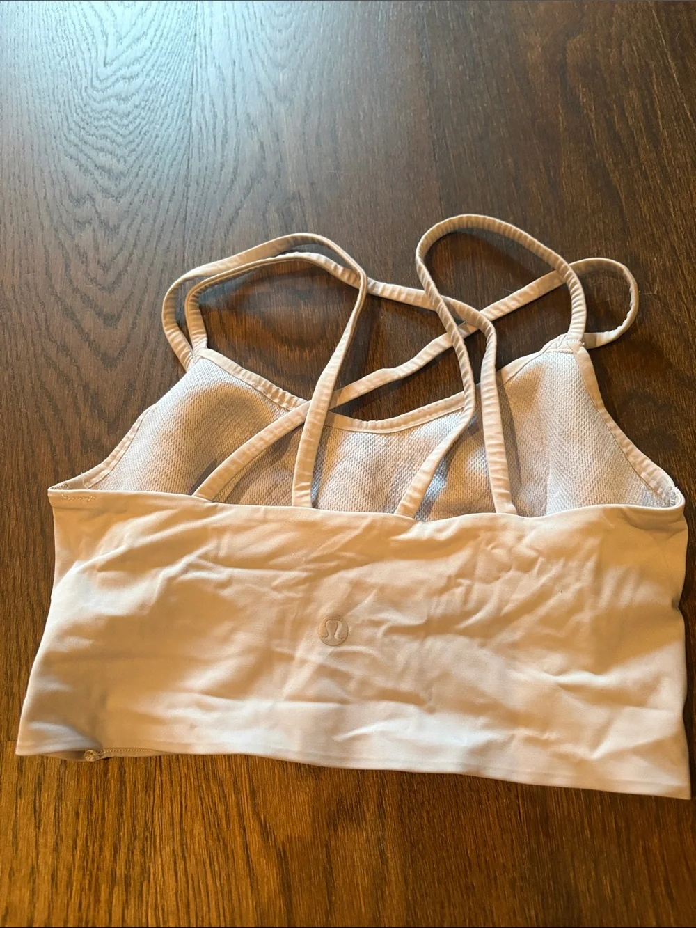 Light Blue Lululemon Strappy Crop Bralette - Women Intimates Size 4